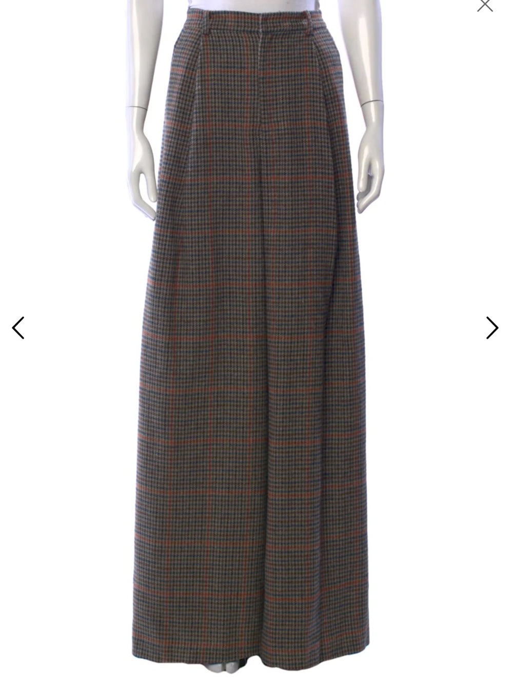NWT!!! L’ AGENCE Wide Leg Pants in Checkered Plaid
